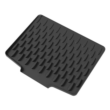DrainEase Silicone Kitchen Drain Mat with Drainage