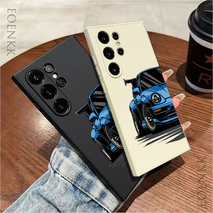 Samsung Sports Car Case S25/S24/S23/S22/S21 Ultra Note 20 Silicone Protective Cover - OKEYWOW