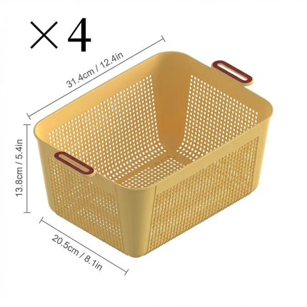 StackEase Plastic Storage Basket for Bedroom & Wardrobe