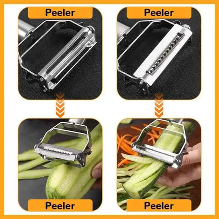Stainless Steel Vegetable Peeler Multifunctional Potato Carrot Fruit Shredder Kitchen Tool Stainless Steel Vegetable Peeler Multifunctional Potato Carrot Fruit Shredder Kitchen Tool  multifunctional-kitchen-peeler-vegetable-fruit-peeler-stainless-steel-durable-potato-slicer-household-shredder-carrot-peeler