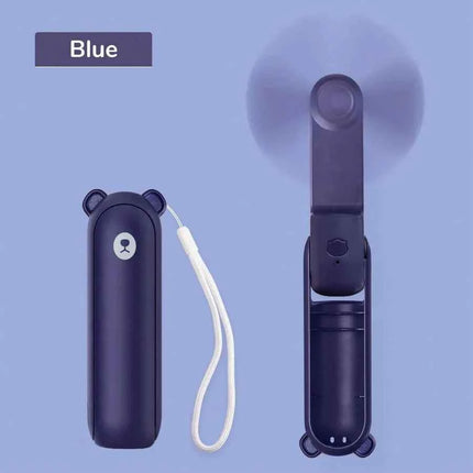 USB Rechargeable Mini Handheld Fan Foldable Travel Cooling Fan