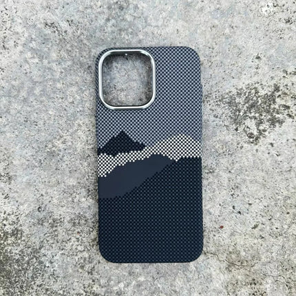 OKEYWOW Kevlar MagSafe case for iPhone 12-17 Pro Max, colorful wireless charging cover with magnetic magnetic design.