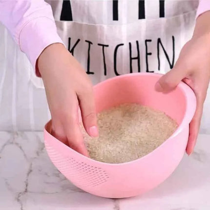 Multifunction Rice Washing & Vegetable Drain Basket Strainer