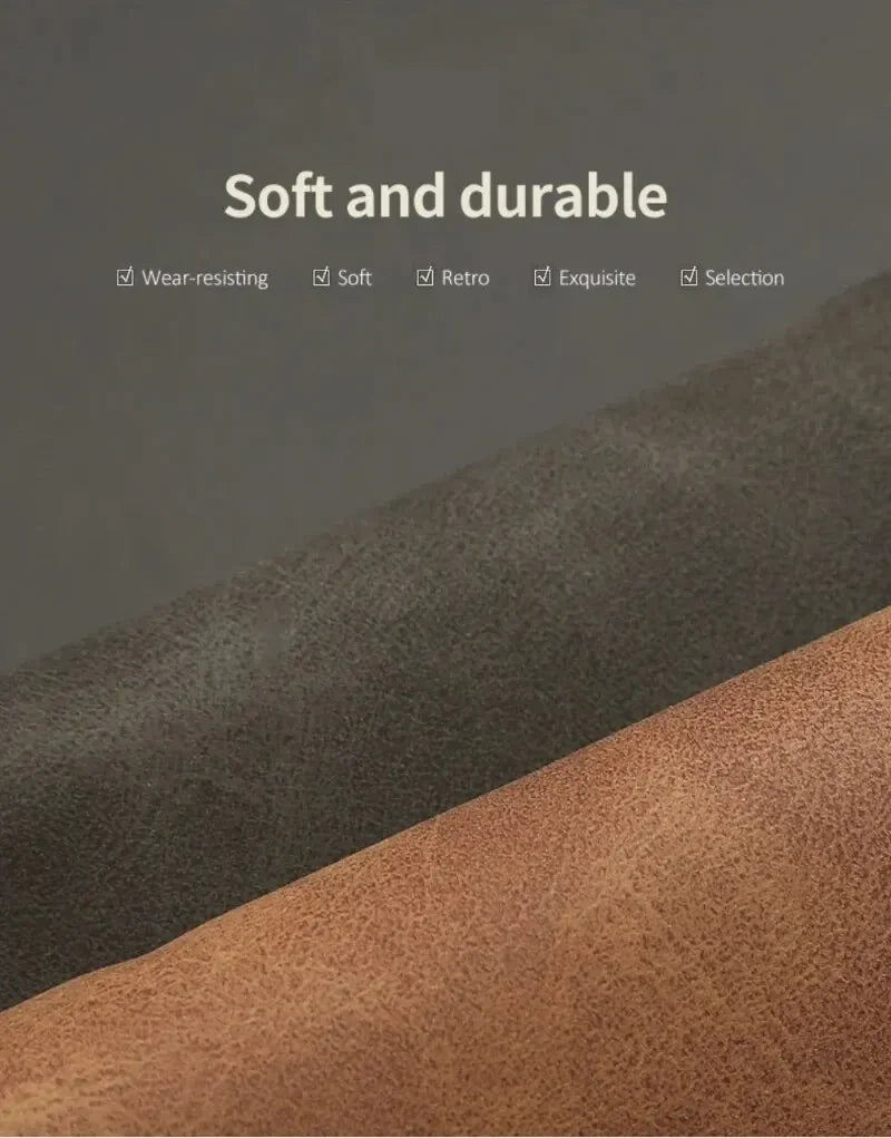 Men Short Wallet with Zipper Coin Pocket Fashion Soft Leather Men Horizontal Slim Money Purses Multifunctional Small Wallets