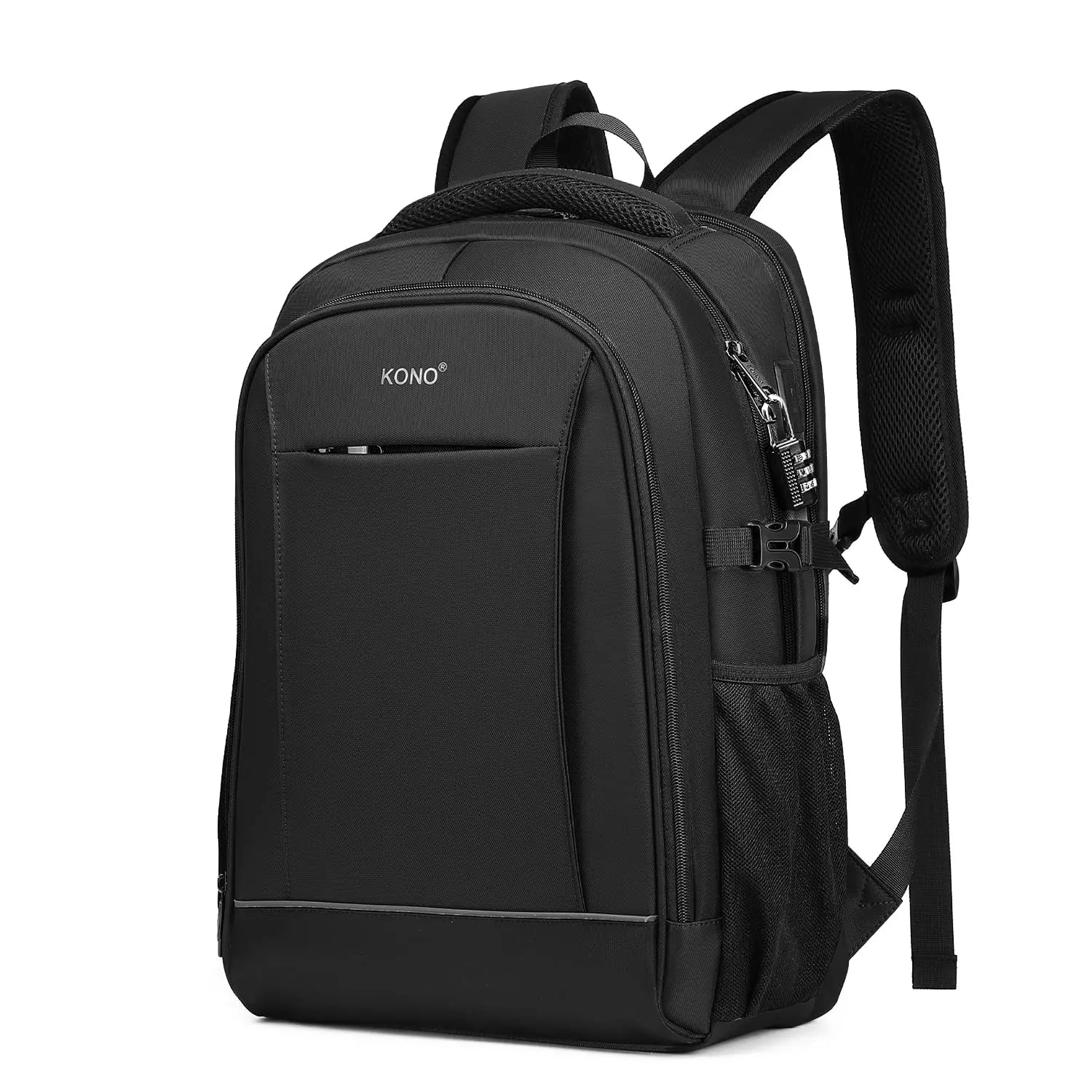 Kono Anti-Theft 15.6" Laptop Backpack - Secure Business & Travel Bag for Work/School, Men & Women