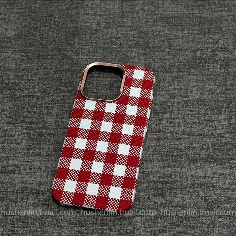 2026 New Mountain Relief Carbon Case for iPhone 16 15 Pro Max MagSafe Back Cover Hard PC Buttons Frame Protective Phone Shell