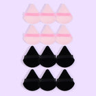 Velora Beauty Triangle Powder Puff Set 10/12pcs Wet Dry Makeup Foundation Soft Plush Puff