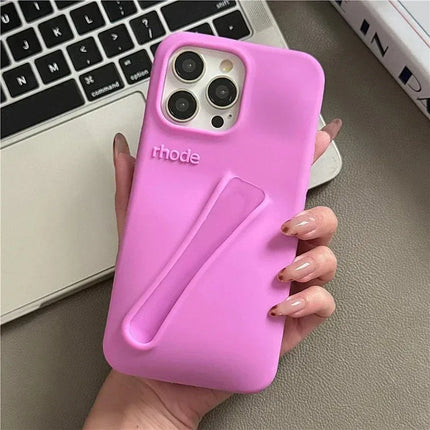 LipCase Silicone Phone Case with Lipstick Holder for iPhone