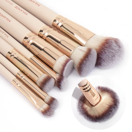 Velora Beauty 7pcs Makeup Brush Set Foundation Powder Concealer Blush Blending Brushes