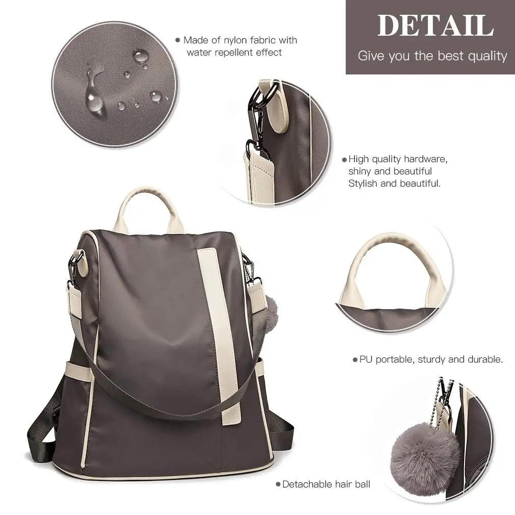 Miss Lulu Small Backpack Womens Anti Theft Nylon Rucksack Bag for WomenTravel