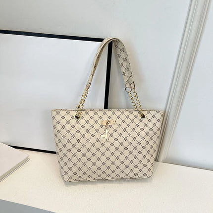 Women Autumn Winter Shoulder Bag Large Capacity Tote Handbag Presbyopic Style
