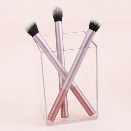 GlowEssence 3-Piece Makeup Brush Set with Gift Box