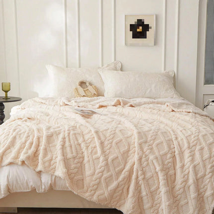 CloudSoft Coral Fleece Blanket Lightweight Sofa Bed Nap Throw Cover