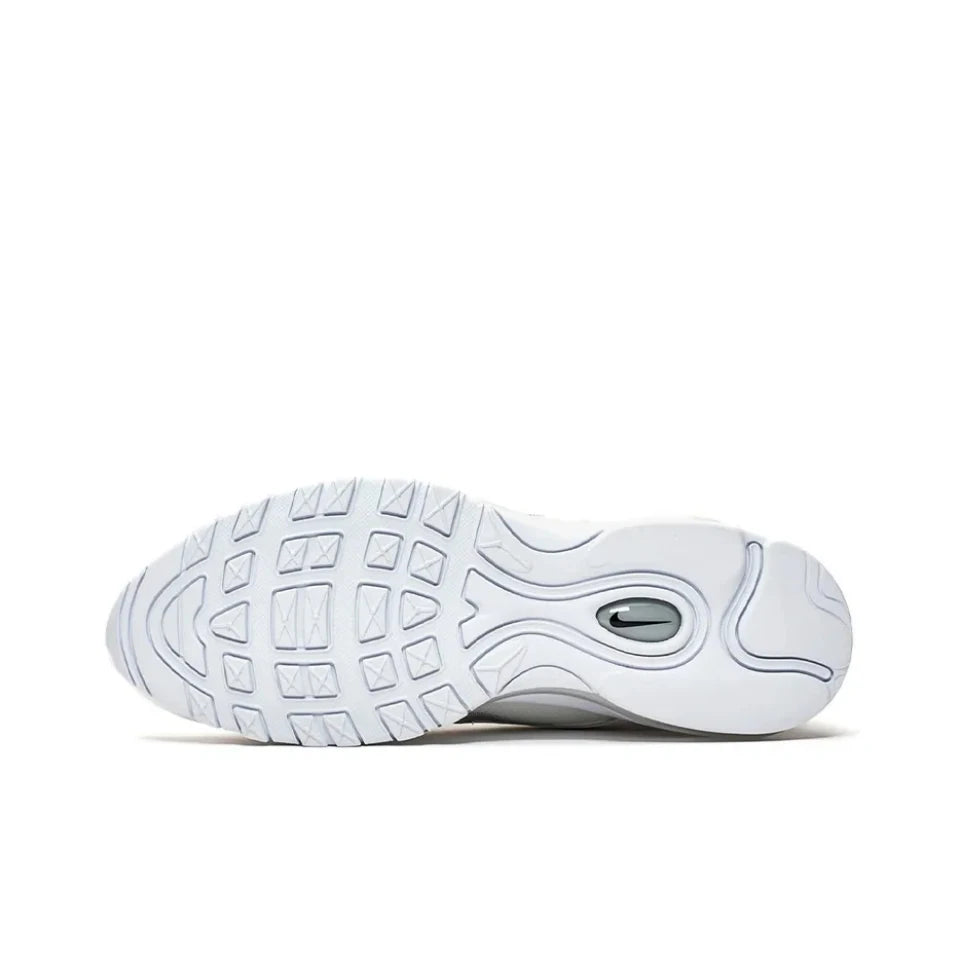 Nike Air Max 97 Running Shoes: White Retro Classic, Wear-Resistant Unisex Sneakers (921826-101)