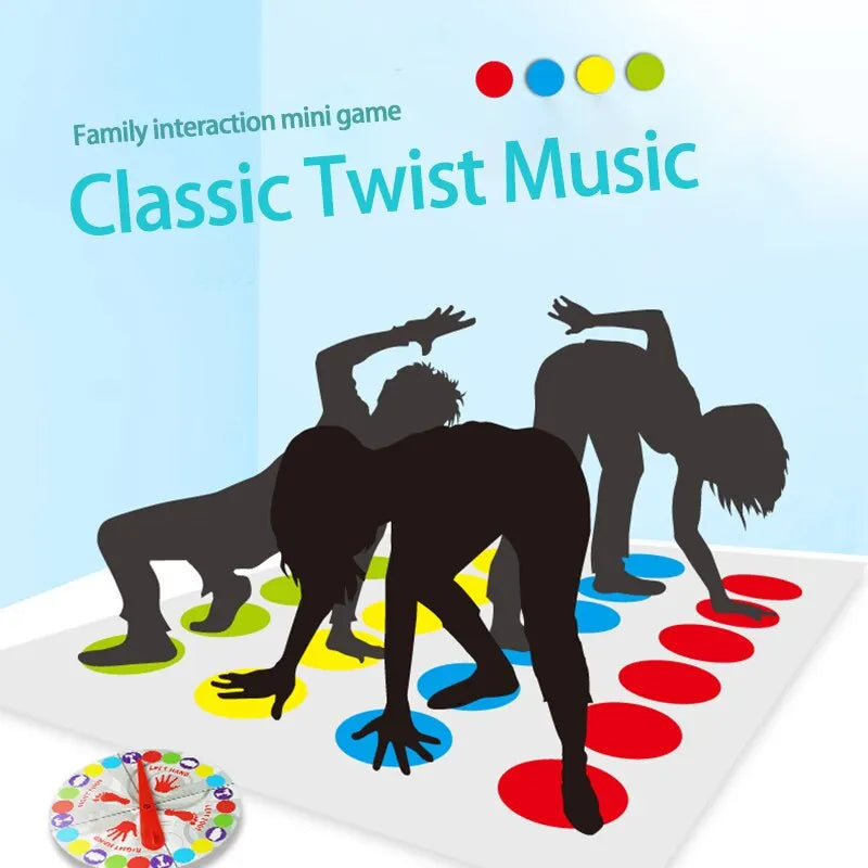 Twist Game: Funny Family Body Twist Move Mat Board Game for Party Fun and Family Entertainment