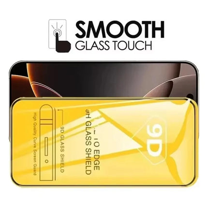 CrystalShield 9D Full Cover Tempered Glass for iPhone 17/16/15/14/13/12/11 Pro Max Screen Protector