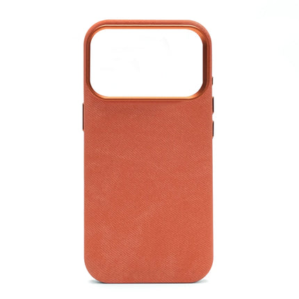 OKEYWOW fiber leather MagSafe shockproof case for iPhone 12-17 Pro Max, featuring wireless charging compatibility and durable protection.