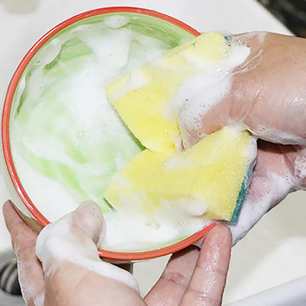OKEYWOW Nano Emery Dish Sponge set with rust stain removal, 20-200pcs, for kitchen cleaning and durable scrubbing.