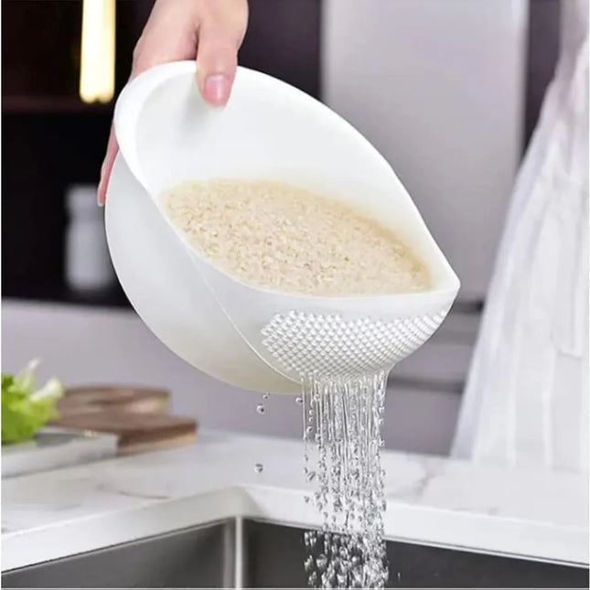 Multifunction Rice Washing & Vegetable Drain Basket Strainer