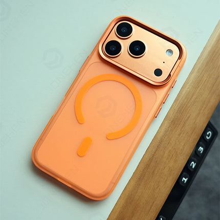FrostLine Magnetic Armor Case for iPhone 17/16/15 Pro Max Metal Lens Slim PC Cover