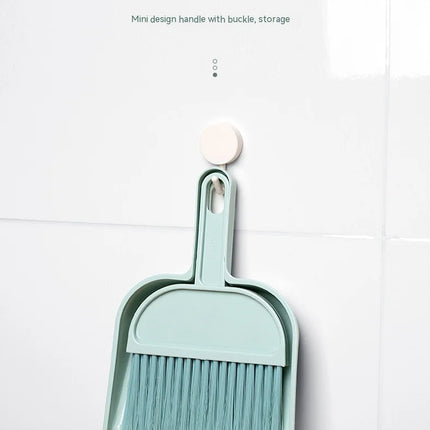 MiniClean Broom Dustpan Set Kids Desktop Pet Cleaning Compact Sweep Kit