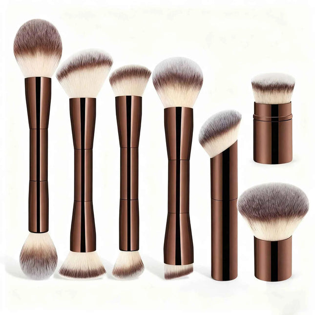 DualBlend Double-Ended Makeup Brush for Foundation & Powderb