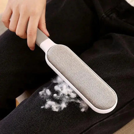FurSweep Dual Action Pet Hair Remover Electrostatic Lint Brush for Fabric Sofa Carpet Clothes