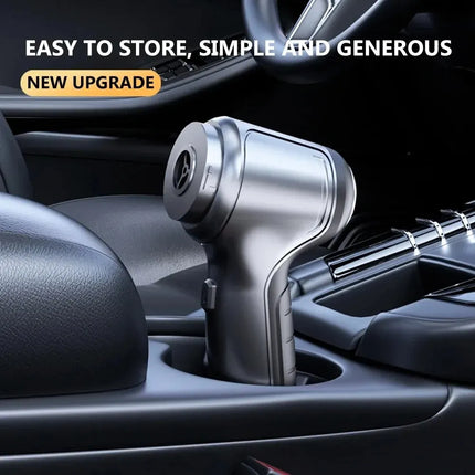 OkeyWOW cordless handheld car vacuum cleaner with strong suction, compact design, suitable for car and home cleaning.