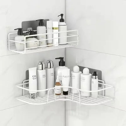 IronWall Metal Storage Shelf Bathroom Kitchen Organizer Rack Wall Mount