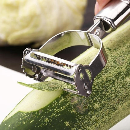 SteelSlice Julienne Peeler Stainless Steel Vegetable Grater Slicer Fruit Cutter Tool