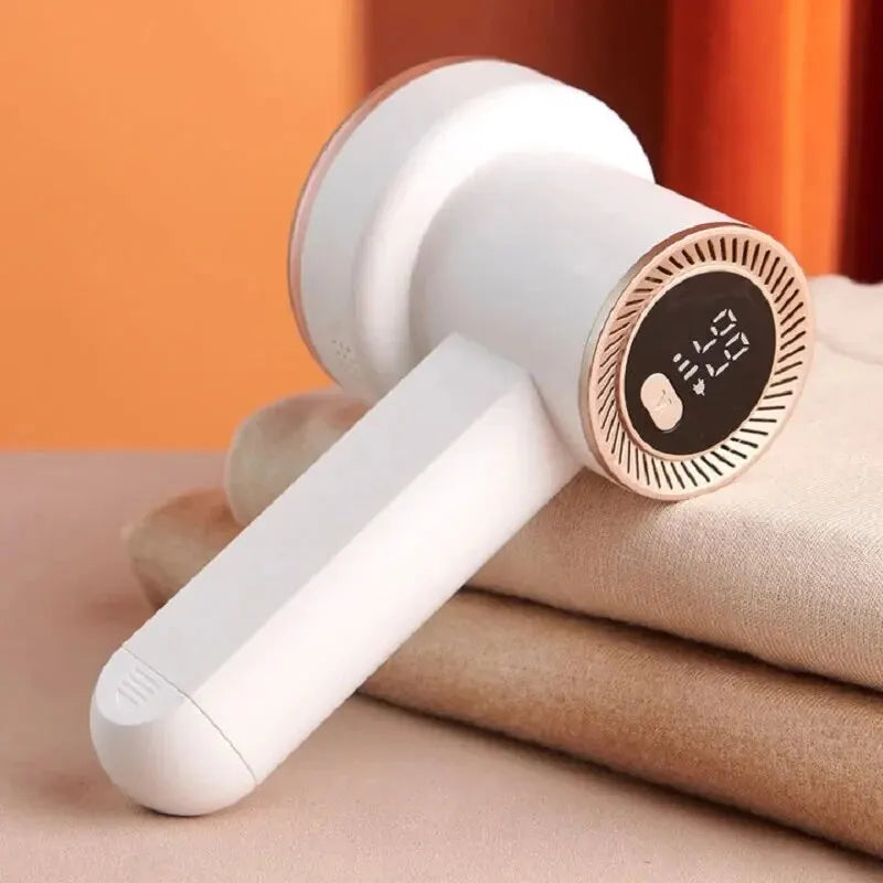 Electric Lint Remover Shaver with LED Digital Display: Fabric Pill Shaver for Sweaters, Couches, Clothes, and Carpets