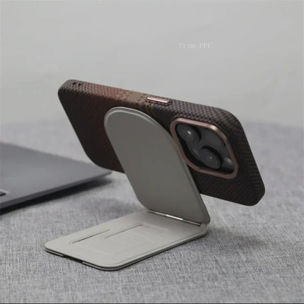 OKEYWOW MagSafe iPhone 16/15/14 Pro Max carbon relief matte hard PC case with camera lens protection and magnetic charging compatibility.