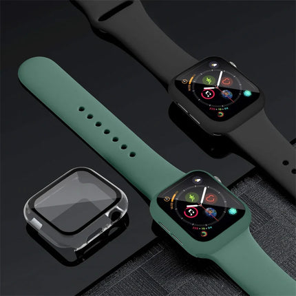 WatchGuard Glass Case for Apple Watch Ultra 2/Series 9/8/7/6/SE 41mm–49mm Screen Protector Cover