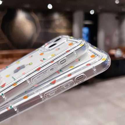 Clear iPhone case by OKEYWOW, soft TPU shockproof cover for iPhone 11 Pro Max, XR, XS, SE, and 17 models with transparent design.