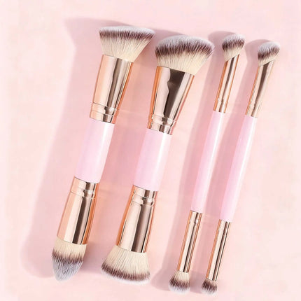ProBlend 4-Piece Dual-Ended Face Makeup Brush Set with Box