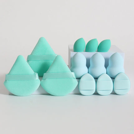 Velvet Cloud 12 Piece Makeup Sponge Set Powder Puffs Mini Cushion Eggs Beauty Blenders