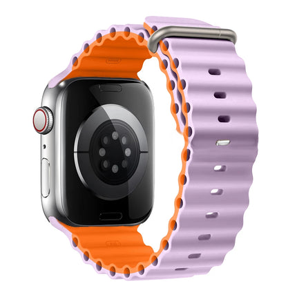OceanFlex Silicone Sport Band for Apple Watch Ultra 2/Ultra/Series 10/9/8/7/6/SE 38mm–49mm