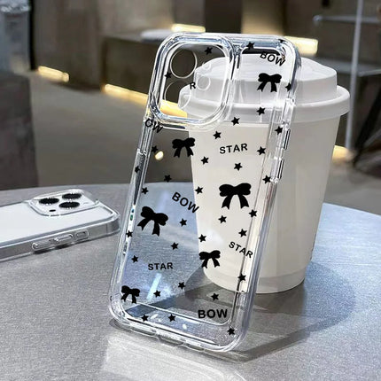 Okeywow iPhone Star silicone shockproof case for iPhone 12, 13, 14, 15, 16 Pro Max, XR, XS, SE with star design and soft cover.