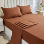 Coffee / Twin 99x190cm-4pcs / set