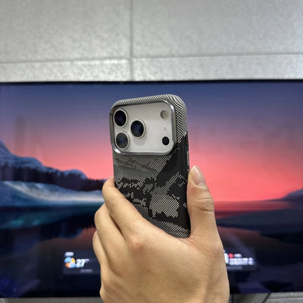 RiverEdge MagCase for iPhone 17/16/15 Pro Max Mountain Abstract Hard PC Full Ring Camera Cover