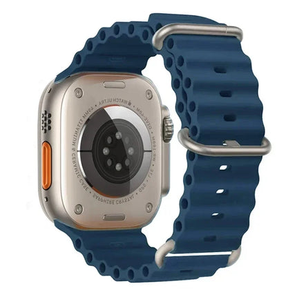 TideFlex Silicone Band for Apple Watch Ultra 2/Series 10/9/8/7/6/SE 49mm–40mm Sport Strap