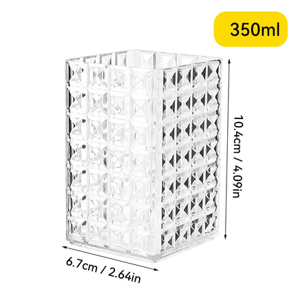 WORTHBUY Clear Makeup Brush Holder & Cosmetic Organiser