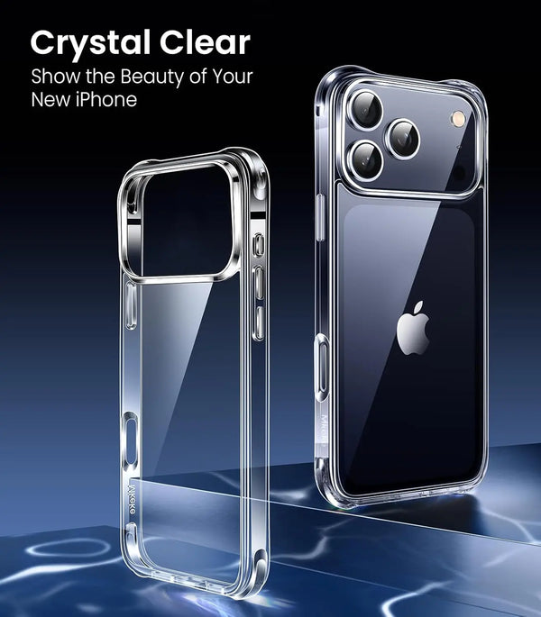 Clear Shockproof Case for iPhone 17/17 Pro/17 Pro Max – Anti-Yellowing 2025 Protective Bumper Cover