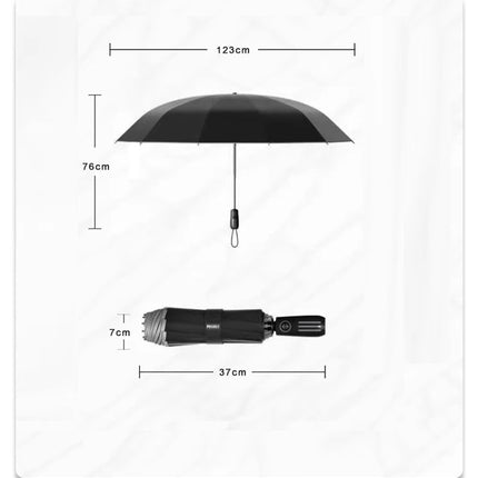 MOORRLII Windproof Inverted Folding Umbrella Automatic Lightweight Strong Luxury Rain Parasol