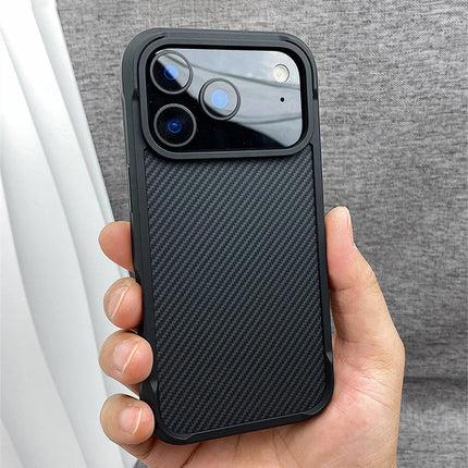 StealthCarbon MagSafe Armor Case for iPhone 17 16 15 Pro Max Frost Shield Cover
