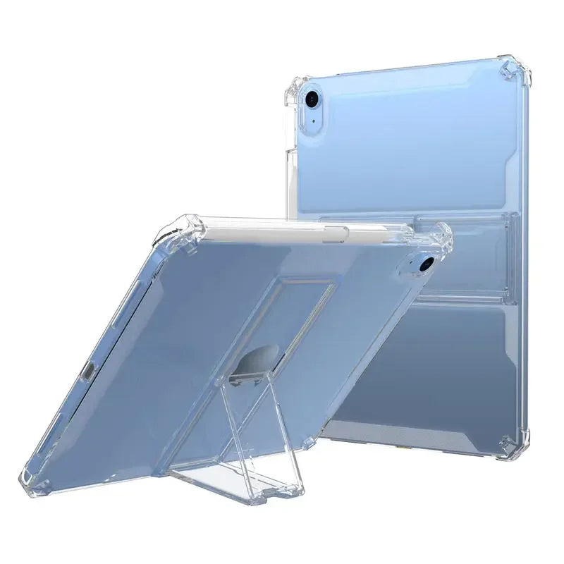 IPad Pro 11 Protective Case: Fall-Proof, Transparent, with Pen Slot, Suitable for iPad 10.2, 10.9, Mini 6, featuring a Bracket Shell for Tablet, Crafted from Soft TPU Material