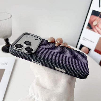 StealthForge Carbon Armor Case for iPhone 17/16/15 Pro Max Ultra-Thin Alloy Lens Cover