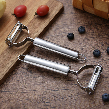 SteelSlice Julienne Peeler Stainless Steel Vegetable Grater Slicer Fruit Cutter Tool