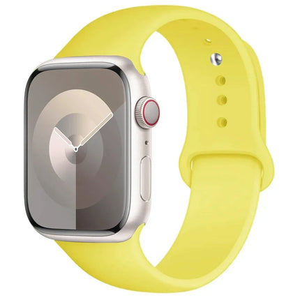 Apple Watch silicone sport band by OKEYWOW for Series 9, Ultra, SE, and 3 in 38mm to 49mm sizes, shown on a watch.