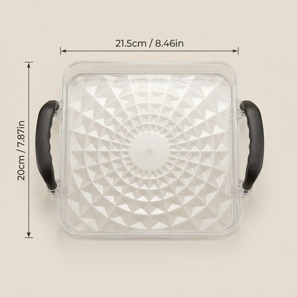 Clear PET Vanity Organiser Tray with Handles
